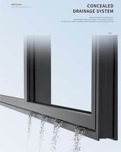 Redoak กรอบอลูมิเนียมกระจกสองชั้นแบบพาโนรามา, กระจกสองชั้นกระจกหน้าต่างแบบยึดติดกับเพดาน - Product Image 6