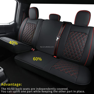 Housses <span class=keywords><strong>de</strong></span> sièges <span class=keywords><strong>de</strong></span> voiture pour <span class=keywords><strong>Ford</strong></span> F150 (2009-2022), F250, F350, F450(2017 - 2022) Ensemble complet <span class=keywords><strong>de</strong></span> protecteurs <span class=keywords><strong>de</strong></span> sièges <span class=keywords><strong>de</strong></span> voiture étanches en cuir - Product Image 6