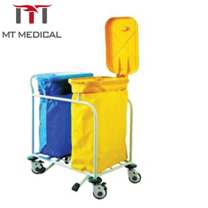 Mt Medisch Ziekenhuis Meubilair Multifunctionele Mobiele Roestvrijstalen <span class=keywords><strong>Trolley</strong></span> Op Wielen Groothandel Abs Plastic Vuilniswagen - Product Image 4