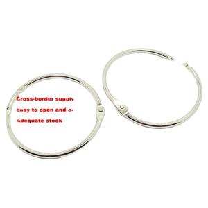 Anneaux de reliure pour carnet en nickel plaqué argent de 3 pouces EWANG pour la reliure de carnets - Product Image 1