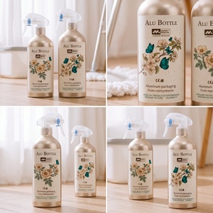 Botella de Spray de Aluminio para Limpieza de 400 ml, Envase Metálico de Grado Alimenticio para Uso Doméstico, Libre de BPA, a Prueba de Fugas, Botella Vacía - Product Image 3