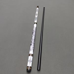 Queue de billard de haute qualité en acier inoxydable avec joint central, bras de billard 1/2 split pour jeu de neuf boules, fût en fibre de verre de 12,5 mm, 145 cm, durable - Product Image 1
