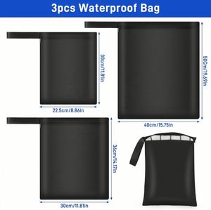 Waterproof Oxford Cloth Gym Bag Reusable S M L Sizes Wet Pool Clothes Bag for Beach Travel Day Care Fireproof Design - Product Image 2