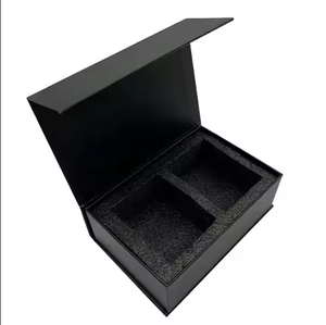 Coffret cadeau en <span class=keywords><strong>carton</strong></span> noir gaufré avec logo personnalisé Tasse à <span class=keywords><strong>café</strong></span> magnétique Inserts en <span class=keywords><strong>verre</strong></span> de bouteille de vin de whisky pour <span class=keywords><strong>verre</strong></span> à vin de whisky - Product Image 5
