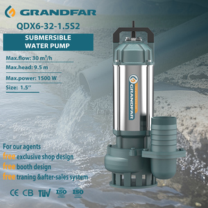 Bomba Sumergible Grandfar QDX 2HP 1.5kw, 36m de Altura de Elevación, Motor de Cobre, para Pozos Profundos, Agua Limpia, Salida de 1.5'', QDX6-32-1.5S2, Alta Presión - Product Image 1