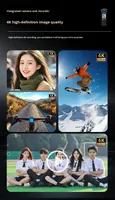 Cámara Deportiva 4K Ultra HD con WiFi, Pantalla de 1.69 Pulgadas, Sensor CMOS de Gran Angular de 150°, Apertura F1.8, Diseño Ligero para Exteriores