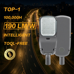 Luminaire de rue extérieur moderne et élégant en aluminium moulé sous pression IP65 à haut lumen LED - Product Image 1