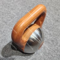 Kettlebell en acier inoxydable en bois de gros pour équipement de gymnastique commercial à domicile Kettlebell réglable