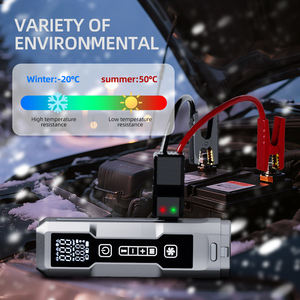 Прыжок-стартер высокой мощности автомобильный пылесос Многофункциональный литиевый аккумулятор автомобильный стартер с воздушным компрессором - Product Image 6