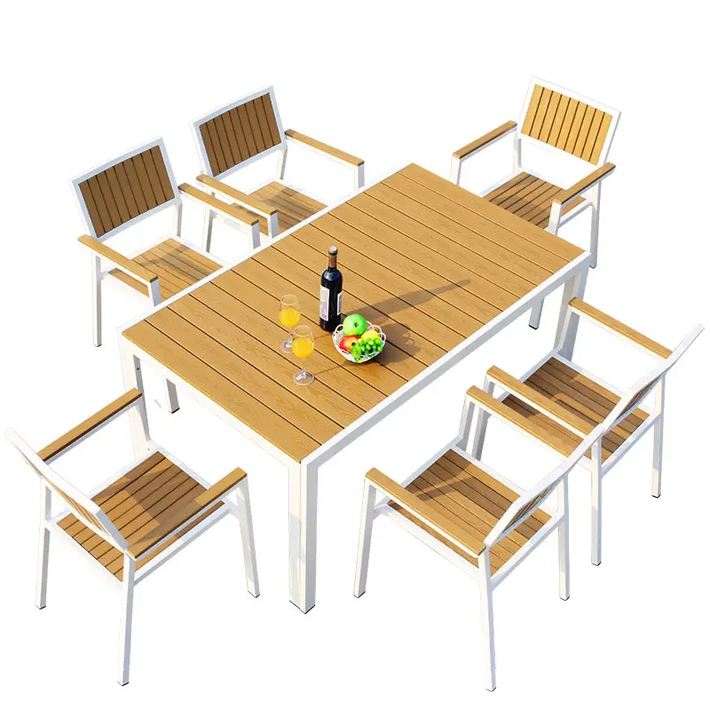 Pergola legno all'aperto tavolo da tavolo all'aperto in legno e sedie tavolo da biliardo all'aperto per la vendita