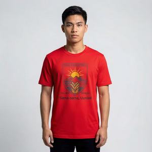 Set T-Shirt Uomo Personalizzabile 100% Poliestere Lavorato a Maglia Asciugatura Rapida a Basso Prezzo con Cappello, Tazza, Borsa e Spilla Alma Dimagiba - Product Image 4