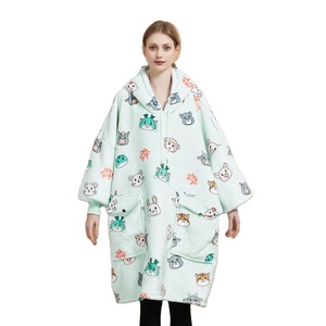 เสื้อกันหนาวมีฮู้ดสำหรับผู้หญิงผ้าขนแกะโพลีเอสเตอร์ฤดูหนาว - Product Image 1