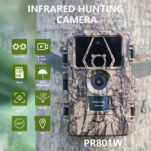 HunterCam PR801W Fotocamera da Caccia WiFi 8K 60MP con Supporto <span class=keywords><strong>APP</strong></span>, Impermeabile IP66 <span class=keywords><strong>per</strong></span> Esterni, Zoom 10x-20x, Angolo Ampio 155° - Product Image 6