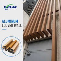 Sistema de Revestimiento de Aluminio con Aspecto de Madera, Resistente a los Rayos UV, Ecológico, Revestimiento Lineal para Fachadas Exteriores de Hoteles de Lujo