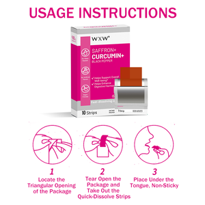 En stock Films oraux à dissolution rapide au safran Soutien de l'humeur Antioxydant Bien-être du sommeil Renforcement immunitaire Complément alimentaire à base de plantes - Product Image 3