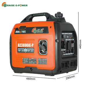 Generador Portátil Dual RZ3800iE-P 220V/110V CA 12V Motor de 4 Tiempos Ligero para Acampar al Aire Libre 60Hz/50Hz - Product Image 2