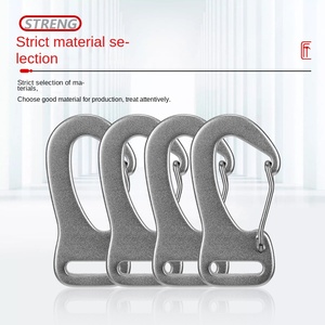 <span class=keywords><strong>Mousqueton</strong></span> de liaison en aluminium aéronautique de haute qualité pour l'industrie lourde, boucle à dégagement rapide 4kN, pivot métallique rotatif - Product Image 3