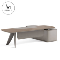 Bureau de direction/luxueux en panneaux de fibres de bois haute densité, directement de l'usine, table de direction moderne pour bureau