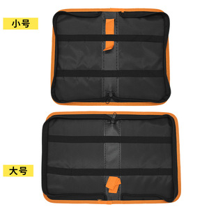 Bolsa de lona para herramientas, 26,5x18,5x5cm, cierre de cremallera, forro de poliéster para almacenamiento de herramientas electrónicas - Product Image 3
