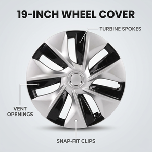 Cache-roues Aero Style Gemini <span class=keywords><strong>pour</strong></span> Tesla Model Y 2021 2022 <span class=keywords><strong>2023</strong></span> 19 pouces 7 clips OE 1044235-00-C Vente en gros Usine - Product Image 2