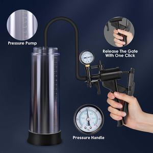 Männer Sexspielzeug zur Vergrößerung Vakuum <span class=keywords><strong>Penis</strong></span> pumpe Vergrößerung gerät Männliche Vergrößerung pumpen verlängerung mit 1 Stück Vagina-Ärmel-Hahn pumpen - Product Image 3