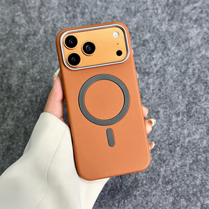 เคสโทรศัพท์แฟชั่น L105 หนังเรียบ วงแหวนเหล็ก เคสแม่เหล็ก ขายส่ง สำหรับ iPhone 12 13 14 15 16 17 Pro Max - Product Image 6