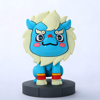 Figurine d'action en PVC de dragon bleu mignon, nouvelle collection, personnalisée, de l'usine Shengye Toy, figurine animale d'anime, porte-clés décoratif