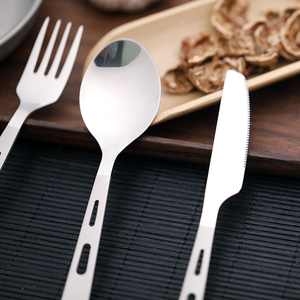 Juego de Cubiertos de Titanio con Cuchara, Tenedor y Cuchillo, con Mosquetón de Titanio, Cubertería para Camping, Vajilla para Exteriores, Spork - Product Image 6