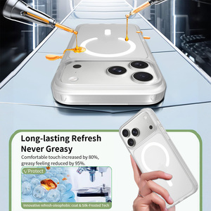 Coque antichoc avec recharge magnétique sans fil mate, étui transparent pour <span class=keywords><strong>iPhone</strong></span> 17 Pro Max - Product Image 5