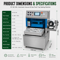 DEEPACK Ready Meal Component Skin Verpakkingsmachine voor Premium Voedselpresentatie en Portiepakketten