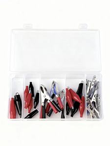 Pince crocodile isolée pour batterie, connecteur électrique pour connexion de <span class=keywords><strong>circuit</strong></span> et charge de batterie de <span class=keywords><strong>voiture</strong></span> - Product Image 6