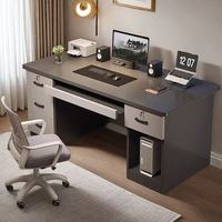 Bureau d'ordinateur avec tiroirs, table d'étude moderne, ensemble bureau et chaise de bureau