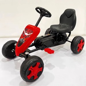 รถปั่นเท้าสำหรับเด็กอายุ 3-8 ปี รถโกคาร์ทคลาสสิกสำหรับเล่นกลางแจ้ง พร้อมคันเหยียบและคันเบรก - Product Image 3