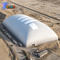 Couverture de protection contre les intempéries pour les travaux de fondation et les excavations profondes de métros, dôme pneumatique
