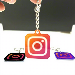 Personalized Custom <b>Acrylic</b> RFID Mini Tag T5577 NFC Keychain for Payment and Social Media - Product Image 2