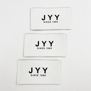 Индивидуальные высококачественные тканые этикетки из полиэстера для аксессуаров для одежды с логотипом на заказ, самоклеящиеся и моющиеся - Product Image 1