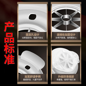 เครื่องตัดผลไม้สแตนเลส 304 อเนกประสงค์ ที่หั่นผลไม้และคว้านเมล็ด สำหรับใช้ในครัวเรือน - Product Image 4