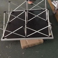Plate-forme de scène en aluminium pliable et portable, construction rapide, utilisation extérieure et intérieure pour les événements