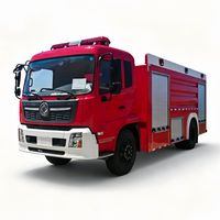 Camion de pompiers à réservoir d'eau Dongfeng 4X2 pour intervention d'urgence, camion de lutte contre l'incendie à mousse de 8 tonnes, fourni directement par l'usine
