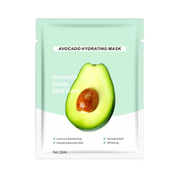 Cuidado DE LA PIEL Hoja facial Planta natural Fruta Aguacate Blanqueamiento Hoja hidratante Belleza Máscara facial