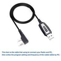 Cable de Programación USB para Walkie Talkie Analógico Baofeng, Software CD con Controlador de Puerto K, Cable de Datos para UV-5R Mini UV-82 UV-32, Radio Bidireccional