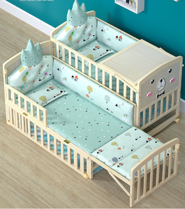 <span class=keywords><strong>Lit</strong></span> à bascule multifonctionnel de style princesse Grand <span class=keywords><strong>lit</strong></span> <span class=keywords><strong>superposé</strong></span> avec épissage mobile Mobilier de chambre à coucher peint - Product Image 2