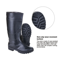 Bottes de pluie de sécurité en PVC de style italien jaune avec bout en acier respirant portable pour les saisons d'été et d'automne