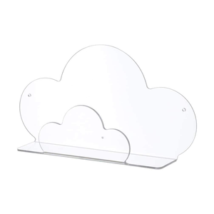 Modern Clear Acrílico Nuvem Forma Wall Mounted Flutuante Prateleira <span class=keywords><strong>Multi</strong></span>-<span class=keywords><strong>Function</strong></span> Estante de Exibição e Decoração Wall Rack - Product Image 1