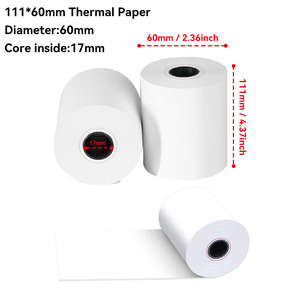 Print-Rite 111X60mm Papel térmico hasta el recibo Rollo 55gsm Imágenes negras nítidas para la mayoría de los sistemas POS e impresoras de recibos - Product Image 3