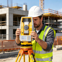 Station totale SOUTH RTS-332R10, grossissement 32X, haute précision, prisme unique, précision GPS 5000 mètres, indice de protection IP55