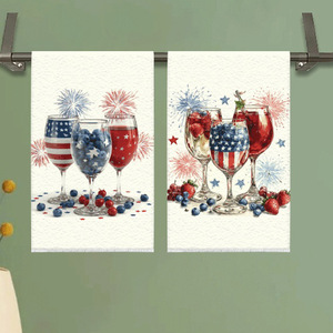 Cross-border digital printing independent daily style household kitchen cleaning towels, dishcloths, <b>tablecloths</b>, decorative - Product Image 1