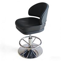 Chaise de casino commerciale moderne pivotante en cuir PU, réglable en hauteur, idéale pour bar et salle à manger – Meilleure vente