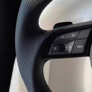 Volante de Fibra de Carbono Personalizado para <span class=keywords><strong>Audi</strong></span> B9 S4 S5 S6 S7 S8 A1 A3 A4 A5 <span class=keywords><strong>A6</strong></span> A7 B8.5 B8 R8 TT TTRS TTS R8 Q5 Q7 - Product Image 4