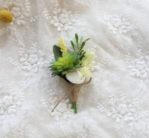 Corsage succulent artificiel ensemble <span class=keywords><strong>de</strong></span> fleurs <span class=keywords><strong>de</strong></span> poignet pour mariage - Product Image 5